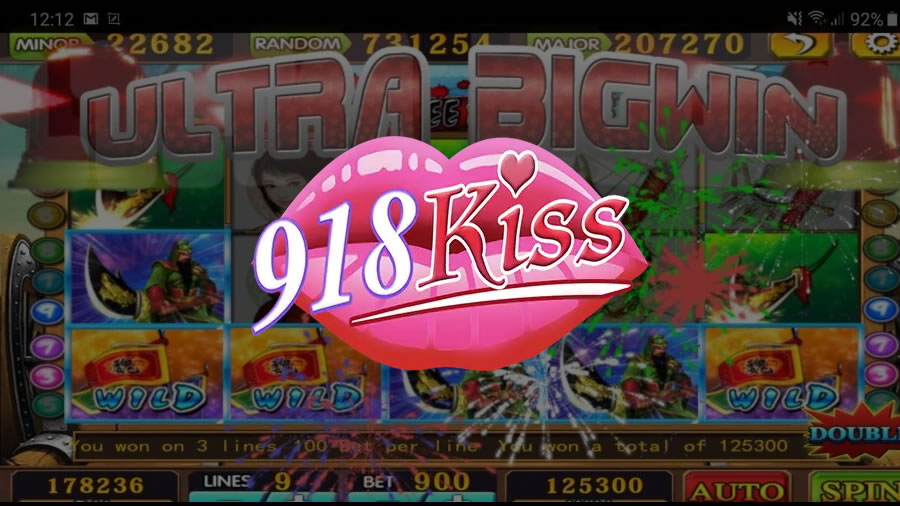 918Kiss slot gameplay showing an Ultra Big Win